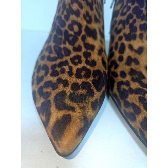 Circus Sam Edelman Sz 8 Leopard Print Womens Bootie Ankle Boots - Picture 6 of 11